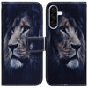 For Samsung Galaxy A26 5G Coloured Drawing Flip Leather Phone Case(Lion)