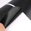 5 Sets Car Threshold Carbon Fiber Sticker Car Door Scratch Strip Anti-Kick Film Protective Pad Threshold Strip, Colour: 4 PCS / Set 3D Black