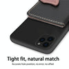 For iPhone 11 Pro Max Litchi Pattern Card Bag Wallet Bracket + TPU Phone Case with Card Slot Wallet Bracket Function(Black)