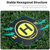 Sunnylife Drone Landing Pad 35cm Fast-Fold Double-Sided Leather Waterproof Helipad for DJI Neo / Avata 2 / Mini 4 Pro (Yellow+Orange)