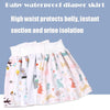 Baby Water-Proof And Leak-Proof Cloth Diapers Children Washable Cotton Cloth Bed-Wetting Skirt Pants, Colour: L(New Yellow Cactus)