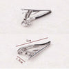 Copper Tie Clip Clothing Accessories, Style:Silver Black Handle Pipe
