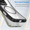For Samsung Galaxy S24 5G Carbon Fiber Texture MagSafe Translucent Phone Case(Black)