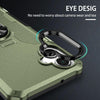 For Samsung Galaxy A06 4G Ring Holder Armor Hybrid Phone Case(Green)