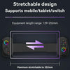 D8 Mobile Phone Stretch Band Light Gamepad Dual Hall Wireless Bluetooth Somatic Vibration Grip for PC / Android / IOS / Tablet / PS3 / PS4 / Switch, Color: Green Blue+Receiver