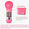 Portable Dog Water Bottle & Food Box, 300ml, Pink, Leakproof