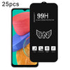 For Samsung Galaxy M33 25pcs High Aluminum Large Arc Full Screen Tempered Glass Film