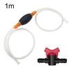2pcs Manual Gasoline Oil Sucker Water Deflector, Specification: 1m+Flow Valve