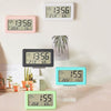 YD005 Mini Light and Thin LCD Screen Temperature/Humidity Meter Electronic Clock(Green)