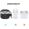 For AirPods 3 AhaStyle PT179 TPU+Silicone Split Protective Case(Black)