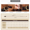 COWATHER QSK001 Men Casual Fashion Two-Layer Leather Pin Buckle Belt,Length 110cm(Coffee Color)