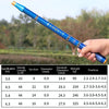 Carbon Short Section Fishing Rod Short Section Positioning Handle Rod, Length: 5.4m(Blue)
