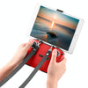 PULUZ Shockproof Anti-scratch Silicone Case with Neck Strap For DJI Neo / Mini 3 / 3 Pro / Mavic 3 / Air 2S / Mini 2 RC-N2 / RC-N1 / RC-N3 Remote Control(Red)