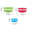 Home Portable Environmental Silicone Travel Folding Wash Basin, Size: M