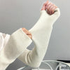 Autumn and Winter Long Thick Warm Cashmere Sleeves Fingerless Fake Sleeves, Size:One Size(Black)