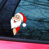Santa Claus Elk Car Window Decorative Stickers Car Side Window Bumper Decal, Model: A Model 13 x 9cm