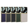For Samsung Galaxy S25 Ultra 5G GKK Plating TPU + Leather Lens Protection Full Coverage Phone Case(Titanium Gray)