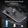 For Samsung Galaxy S25 5G HD Full Cover Magnetic Metal Tempered Glass Phone Case(Purple)