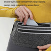 Outdoor Double Zipper Sports Waterproof Lycra Body Slim Waist Bag(Mint Blue)