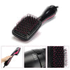 Professional Multi Function Electric Hair Blow Brush Hot Air Hair Curls Comb Salon Hair Styler, Plug standard:EU(Rose Red)