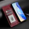 For Samsung Galaxy A26 5G Multi-Card Slots Zipper Wallet Leather Phone Case(Dark Red)