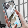 For Samsung Galaxy Z Flip6 GKK Integrated Phantom Plating Side Wrist Strap Ring Phone Case(Black)