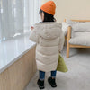 JT-1001 Children Thickened Windproof And Warm Cotton Clothes Coat, Size: 100(Denim Blue)