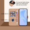 For Samsung Galaxy A26 5G Skin Feel Solid Color Leather Phone Case with Lanyard(Nude)