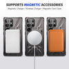 For Samsung Galaxy S25 Ultra 5G MagSafe Magnetic Shockproof Phone Case with Ring Holder(Dark Grey)