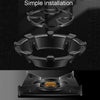 Kacheeg Household Gas Stove Gathering Fire Energy Saving Cover Kitchen Non-Slip Windscreen, Model: Four-Jawed