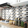 12 PCS 10 x 20cm Brick Pattern Crystal Film Glossy Tile Sticker Floor Sticker(Kit034)