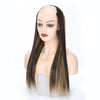 Wig Half Headgear Long Straight Hair U-Shaped Wig Headgear, Colour: 6.US-4H27#