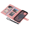 For iPhone 15 ViLi GBS Series MagSafe Magnetic RFID Leather Flip Phone Case(Pink)
