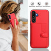 For Samsung Galaxy M16 5G / F16 5G Button Card Bag RFID Anti-theft Phone Case(Red)