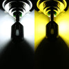 BA20D DC12V / 7.4W Motorcycle LED Headlight with 24LEDs SMD-3030 Lamp Beads (Yellow + White)