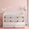 1 Pair Cute Wooden 3D Eyelash Wall Sticker Decor Bedroom Background Wall Sticker(Gold)