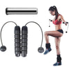 Indoor Ropeless Skipping Fitness Exercise Weight Rope(Black+ Weight)