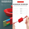 5-In-1 Telescopic Multifunctional Charging Cable Phone Bracket Function With Makeup Mirror(Red)