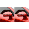 Car Carbon Fiber German Flag Pattern Rearview Mirror Anti-collision Sticker for Audi TT, Left and Right Drive Universal, B Style