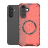 For Samsung Galaxy A56 5G Honeycomb Magnetic Ring Shockproof Phone Case(Red)
