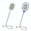 2PCS 13LED Metal Hose Snake USB Light Eye Protection Notebook Keyboard Light(Blue)