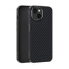 For iPhone 15 Plus ABEEL C Carbon Fiber Series 6D Micro Relief MagSafe Phone Case(Black)