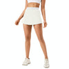 Women Sports Fake Two-Piece Quick-Drying Breathable Fitness Yoga Skirt Pants, Size: XL(White)