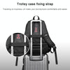 BANGE Waterproof Travel Men Backpack Rechargeable Large Capacity Shoulders Bag with Earplug Hole (Black)