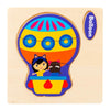 10 PCS Children Educational Animal Three-Dimensional Wooden Puzzle Toy(Hot Air Balloon)