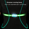 USB Rechargeable Running Light Strap Chest Light(Fluorescent Green)