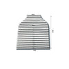 Multifunctional Cotton Nursing Towel Safety Seat Cushion Stroller Cover(Brown and White Wavy Stripes)