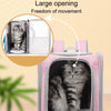 Foldable Cat Backpack Grey - Breathable Carrier Bag for Cats up to 7.5kg
