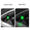 5packs Luminous Car Motorcycle Tire Valves, Color: Green(4pcs /Set)