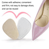5 Pairs Anti-Slip Sole Pads For High Heels Gel Crystal Comfortable Half Pads, Colour: Flannel Black